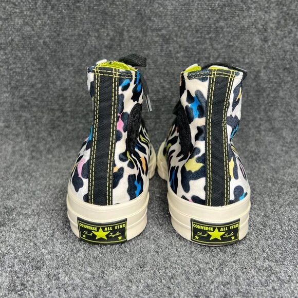 Converse Chuck 70 Hi Shoes Womens 9.5 Colorful Velvet Cheetah Print Chuck Taylor - Picture 5 of 14